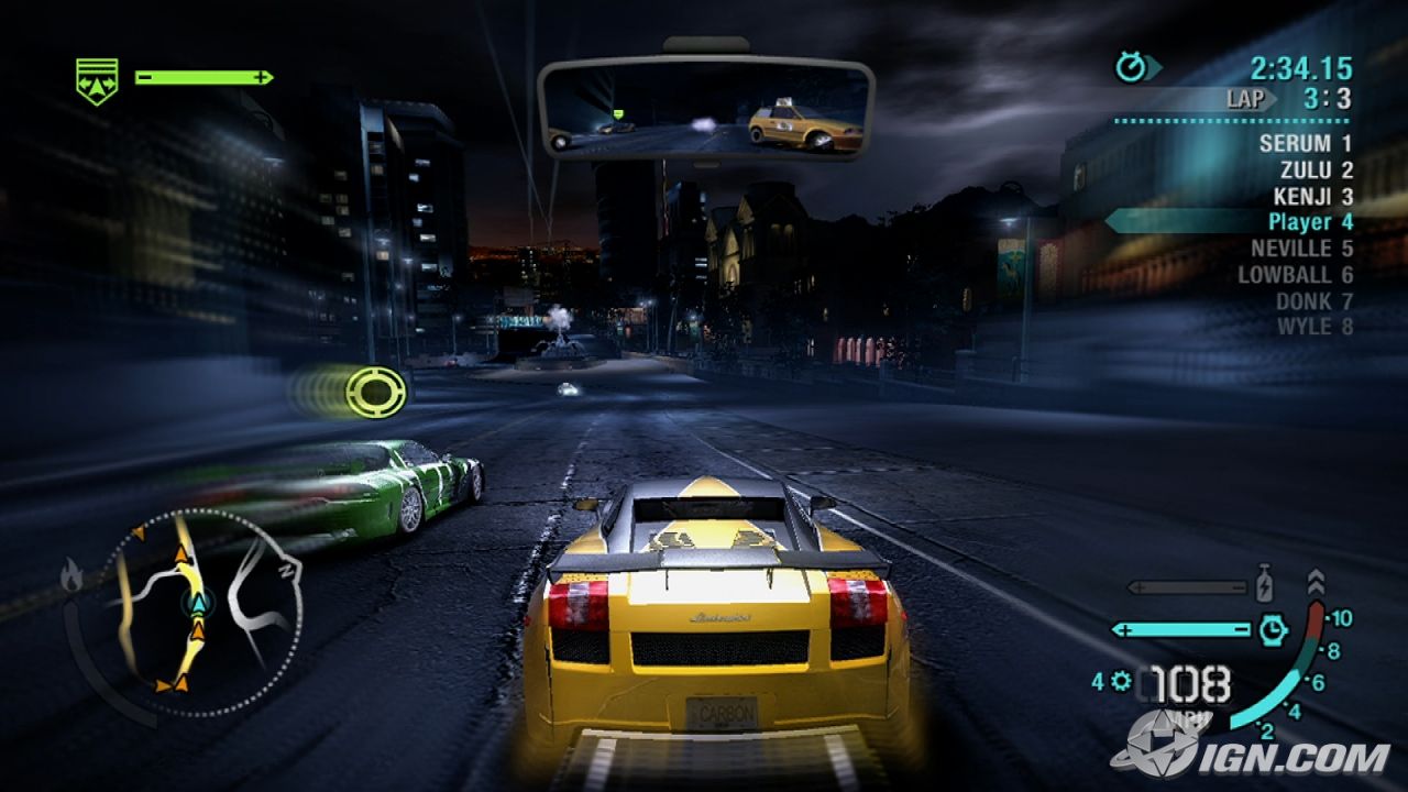 need for speed carbon widescreen